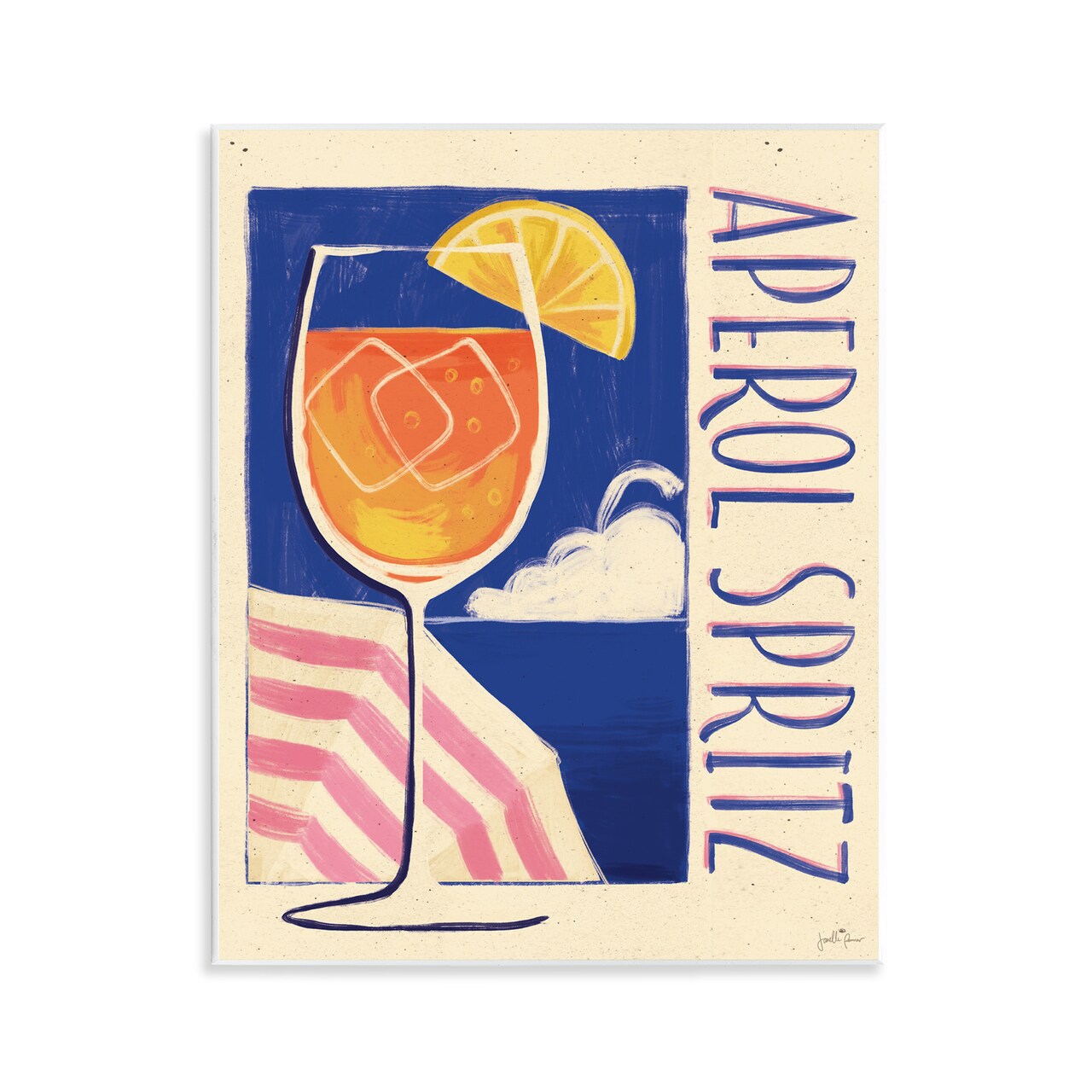 Stupell Industries Retro Aperol Spritz Wall Plaque Art Design by Janelle Penner